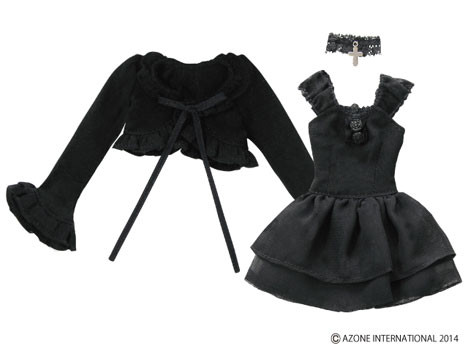 One-piece Dress Set (Black), Azone, Accessories, 1/6, 4580116049095